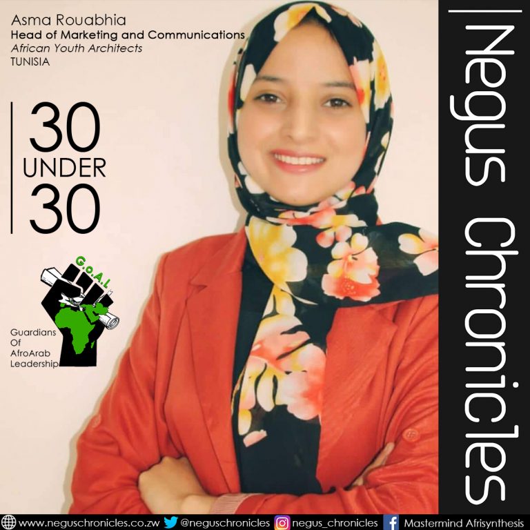 AfroArab young woman leader Asma Rouabhia 30 under 30 negus chronicles